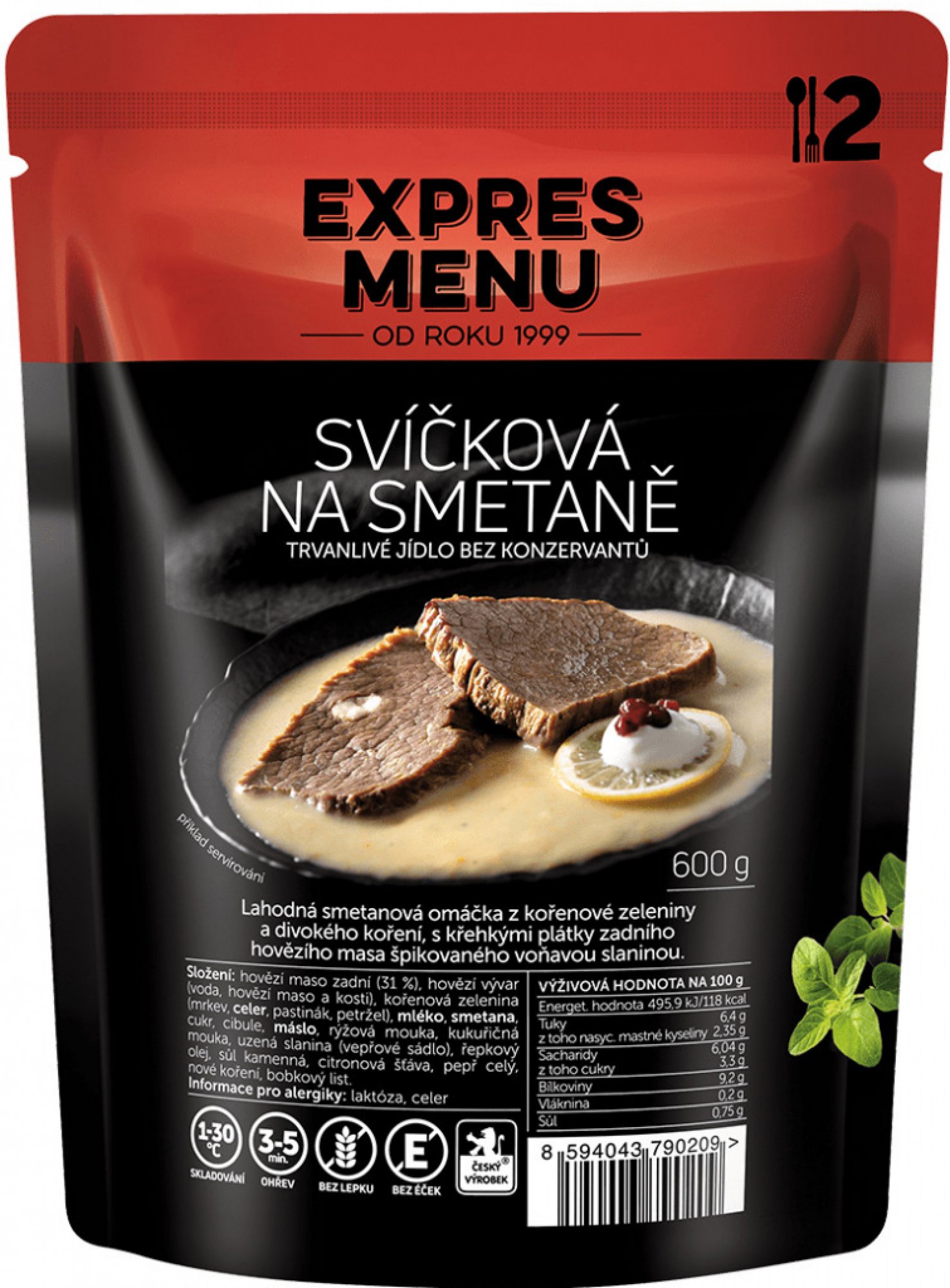 Expres Menu Svíčková na smetaně 600 g
