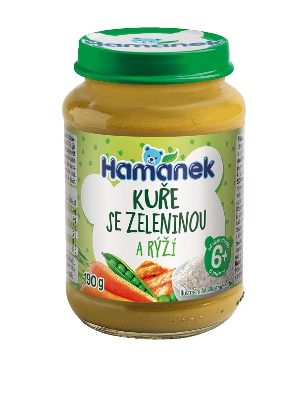 Hamé Hamánek kuře se zeleninou a rýží 190 g