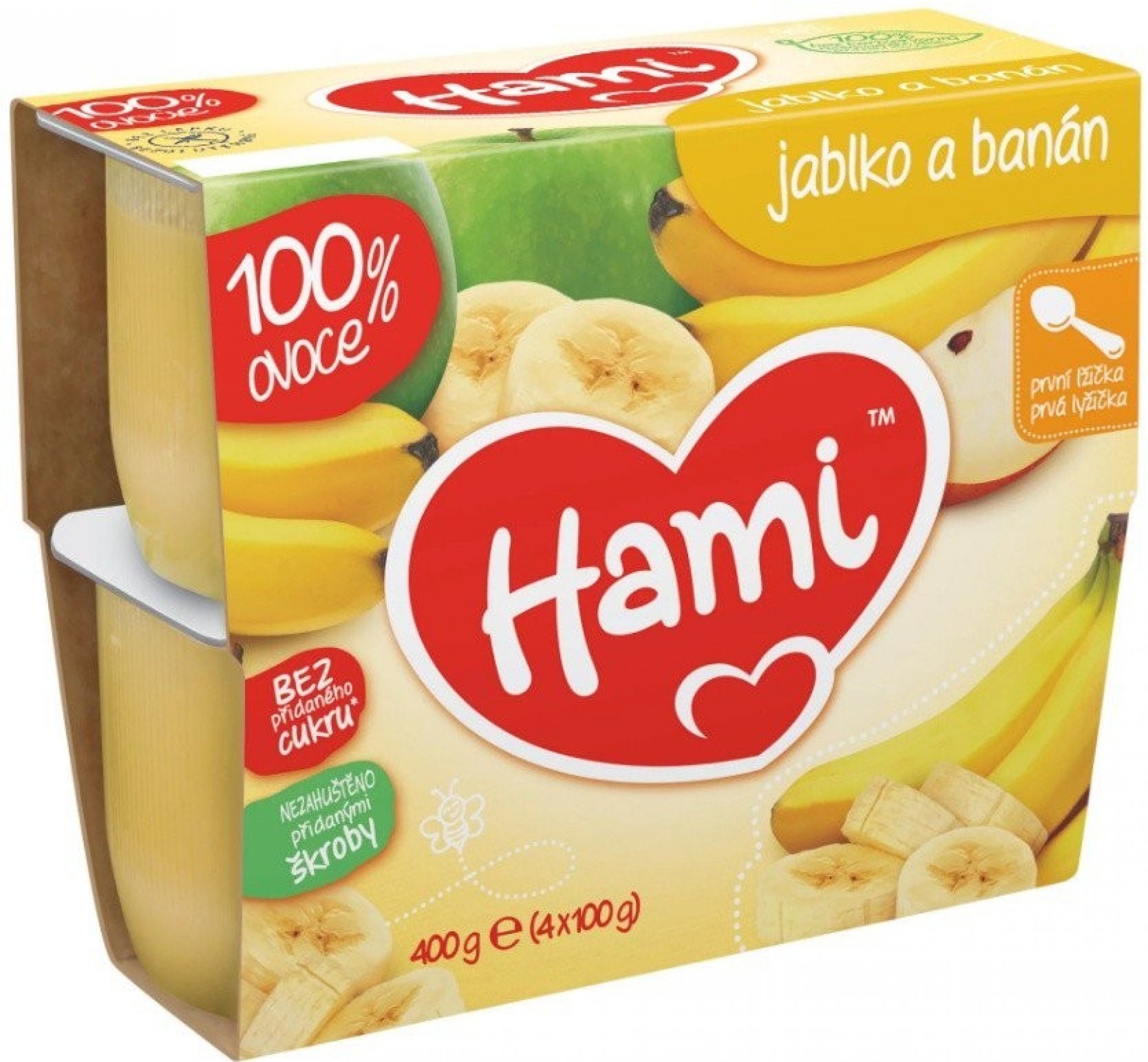 Hami Jablko a banán 4 x 100 g