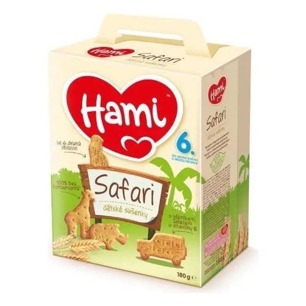 Hami Safari dětské sušenky 180 g