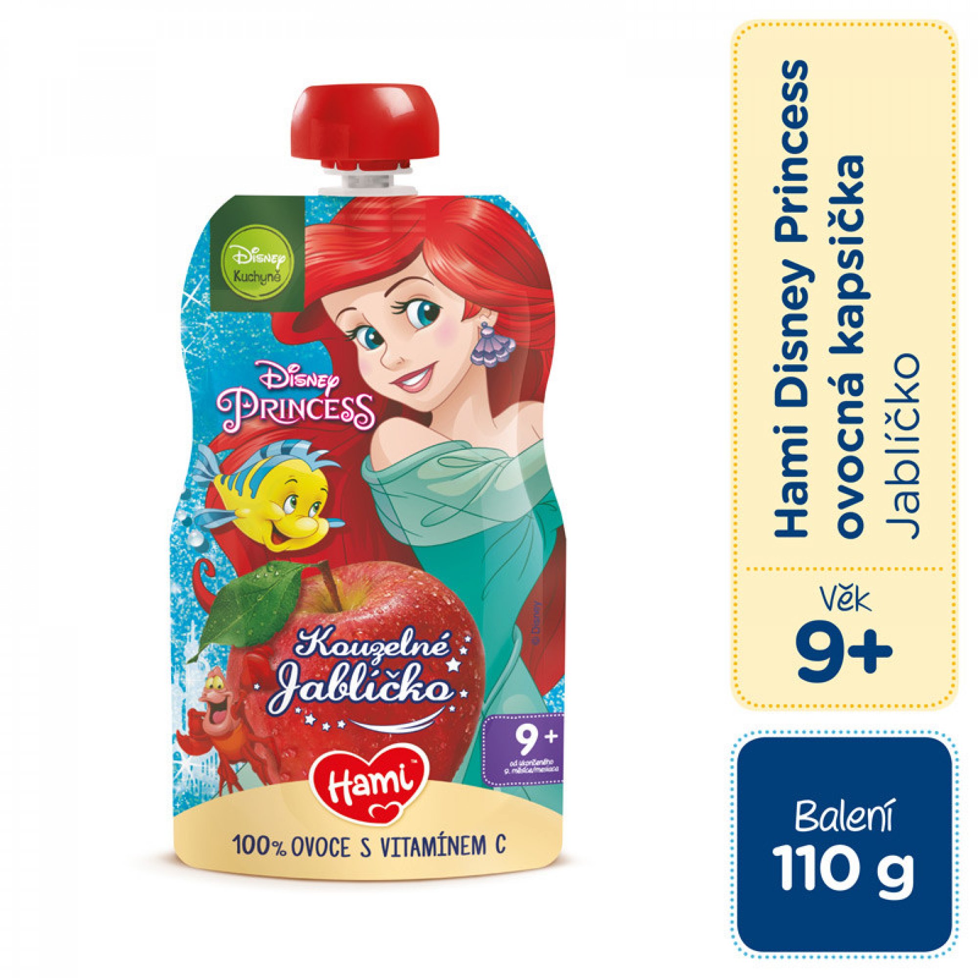 Hami Disney Princess ovoc.kapsička jablíčko 110g