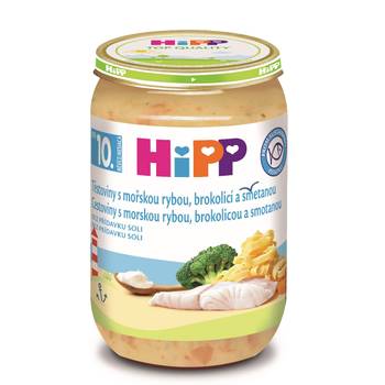 Hipp Těstoviny s mořskou rybou, brokolicí a smetanou 220 g