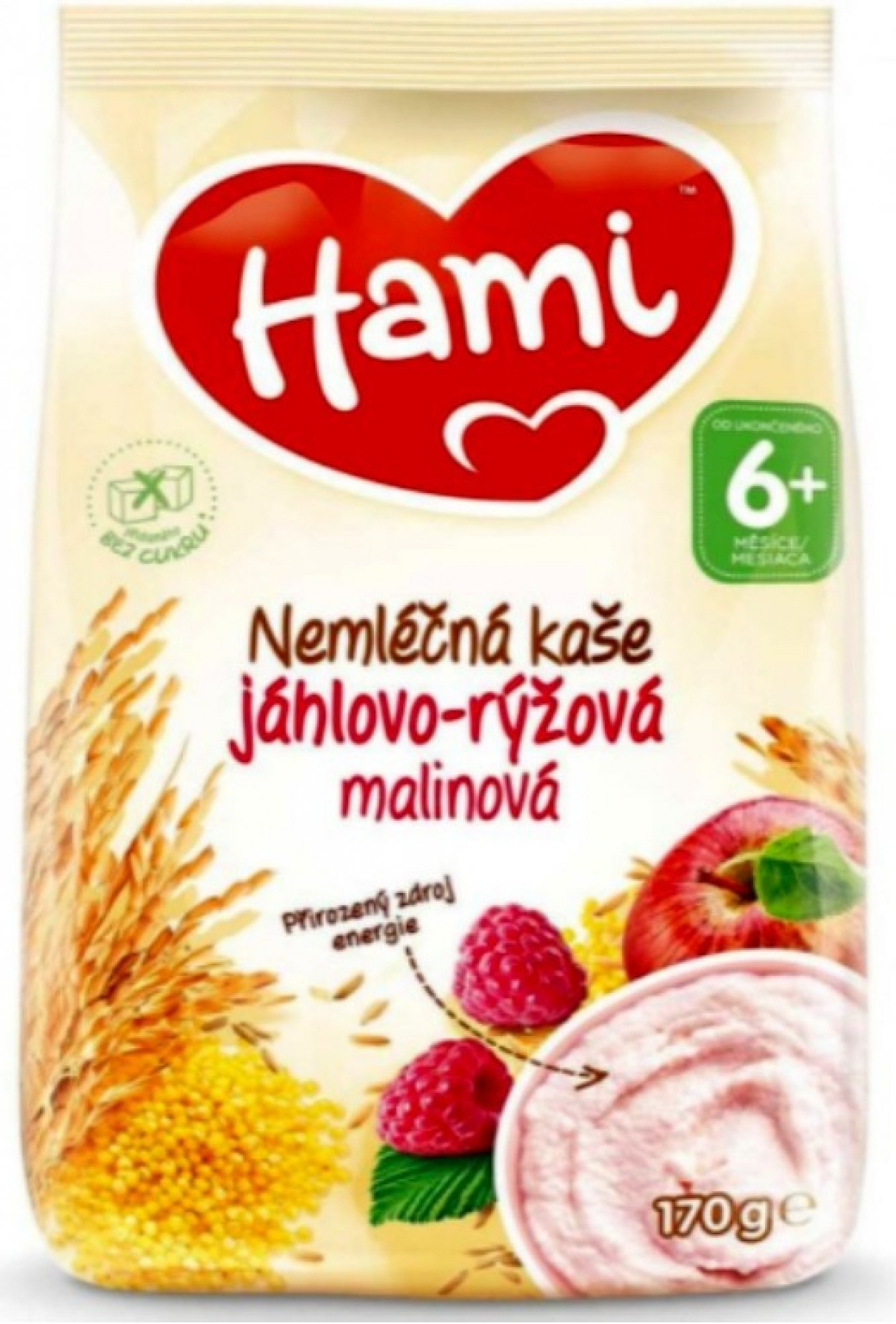 Hami ne jáhlovo-rýžová s malinami 170g