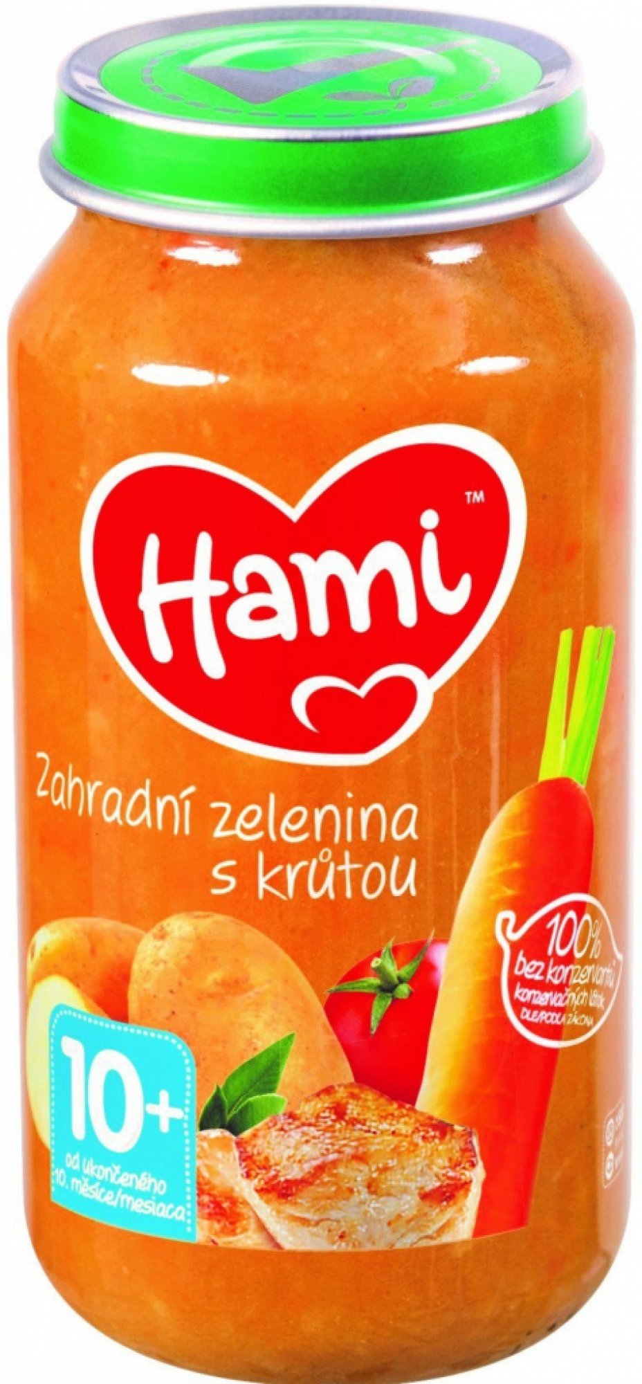 Hami příkrm zahradní zelenina s krůtou 250g 10M