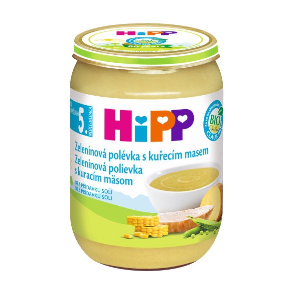 HiPP POLÉVKA BIO Zeleninová s kuřecím masem 190g