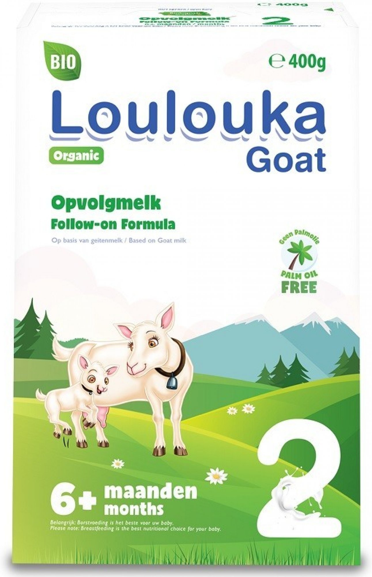 Loulouka kojenecké pokrač.kozí mléko 2 BIO 400g