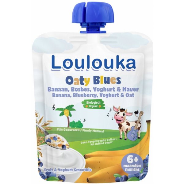 Loulouka Oaty blues kapsička BIO 90g 6M