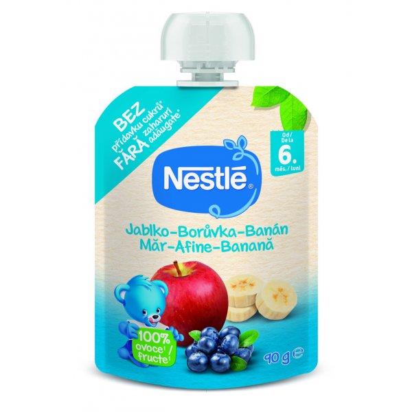 NESTLÉ kapsička ovocná Jablko/Borůvka/Banán 90g
