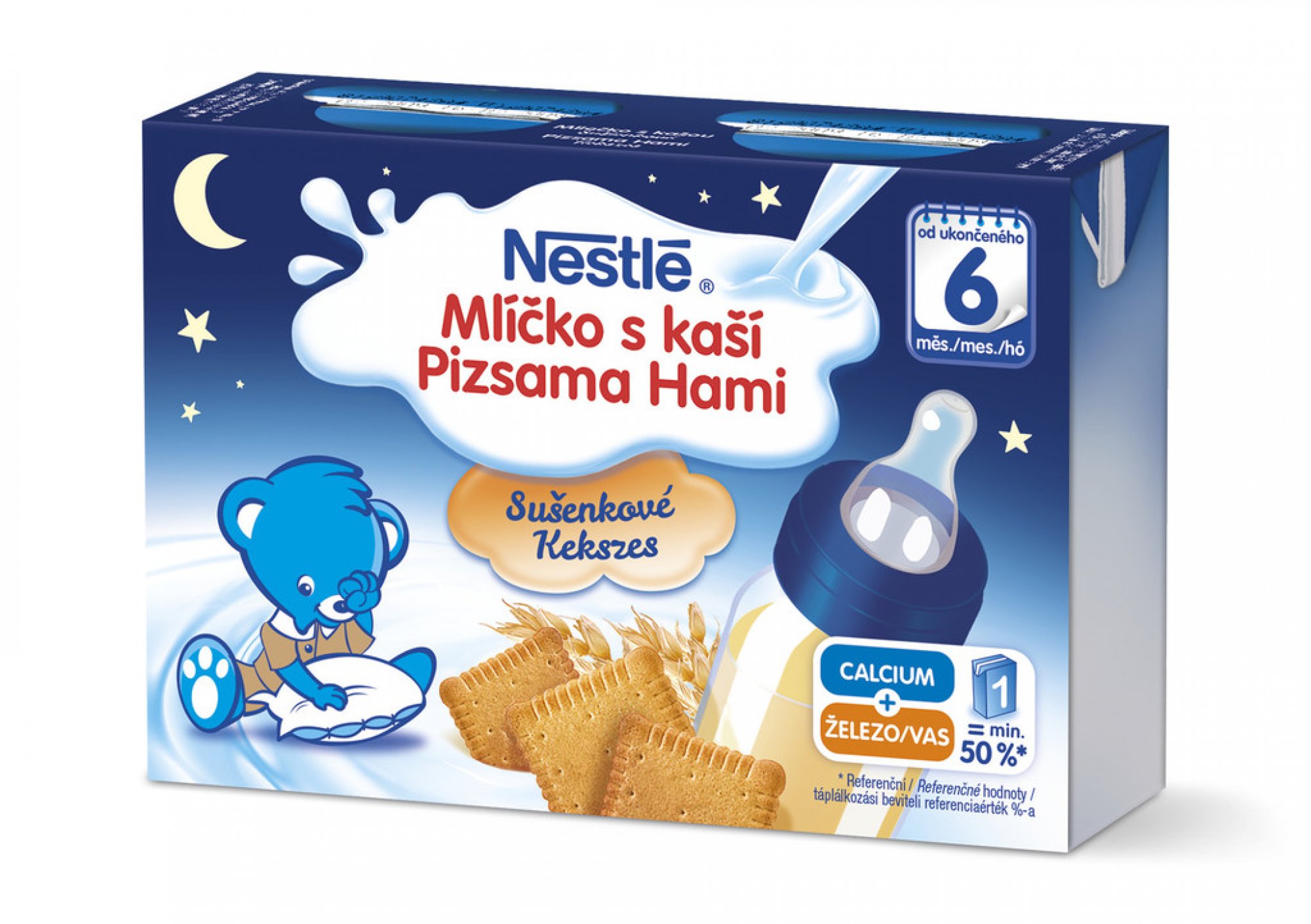 NESTLÉ Mlíčko s kaší sušenkové 2x200ml