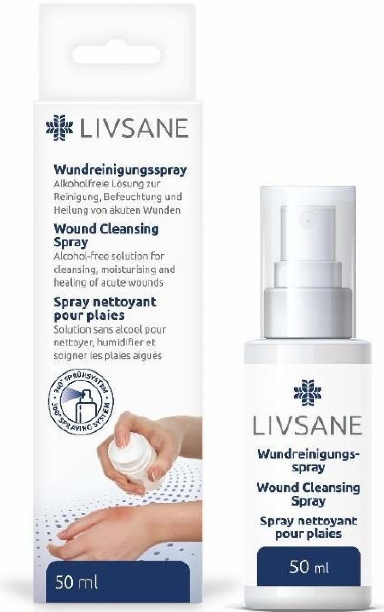 Livsane čisticí sprej na rány 50 ml