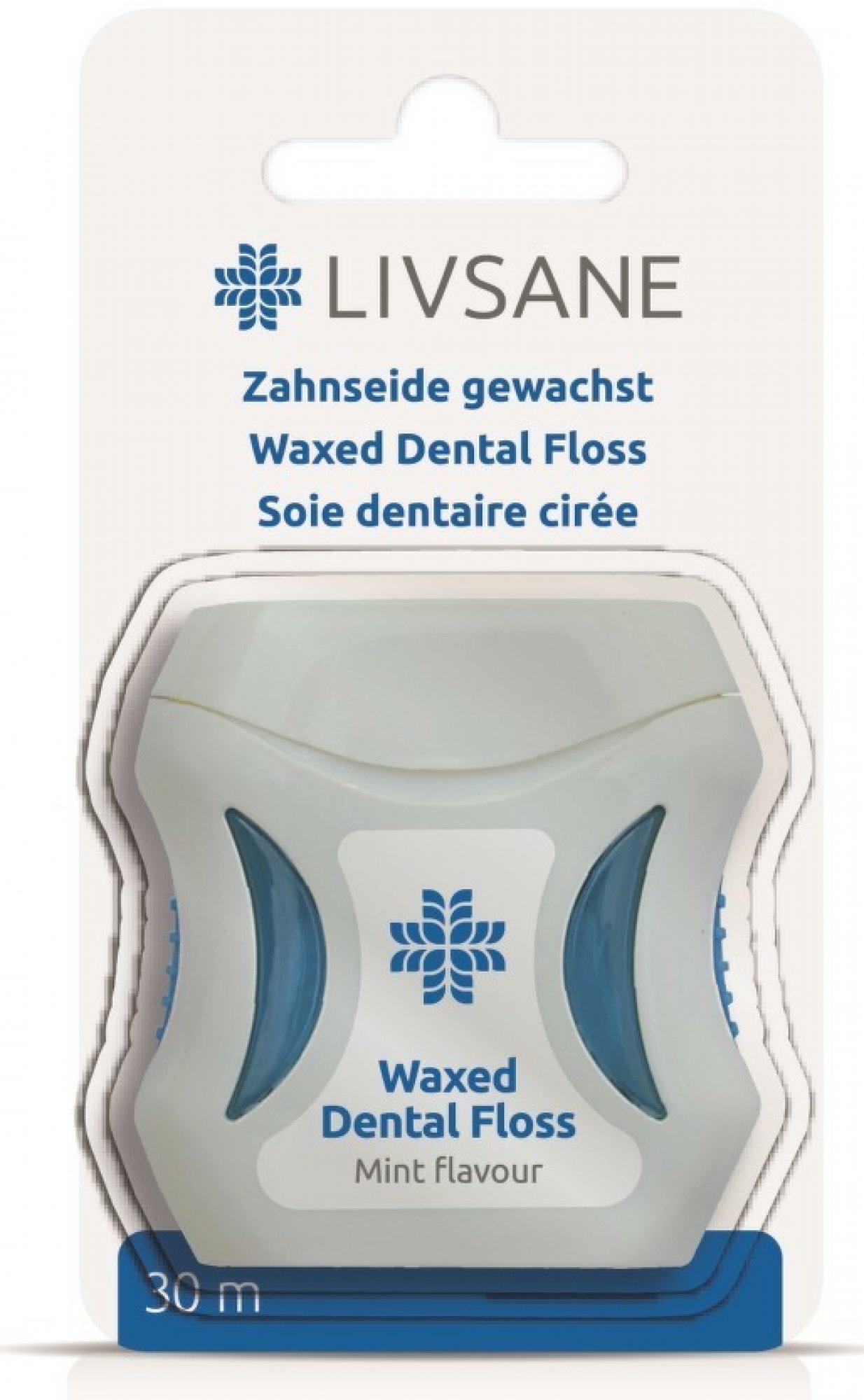 Livsane Dentální nit voskovaná 30 m