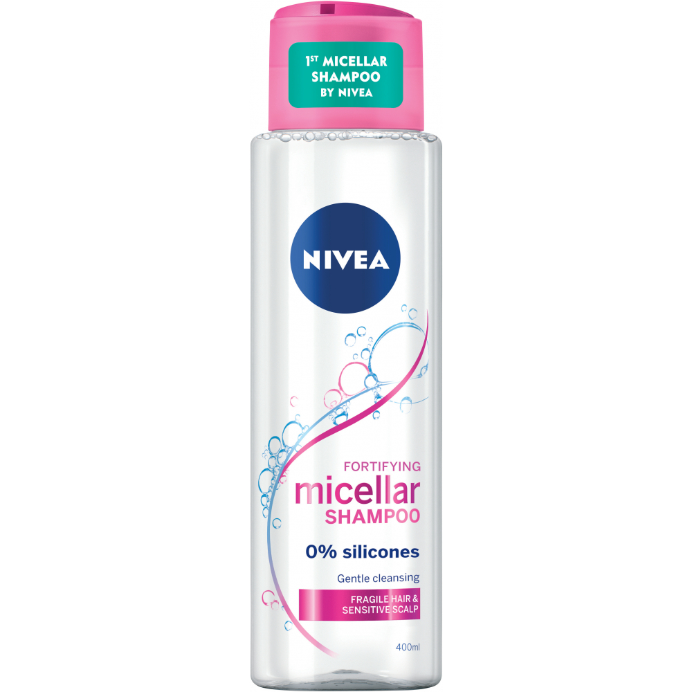 Nivea Micellar Shampoo pro oslabené vlasy bez silikonů 400 ml