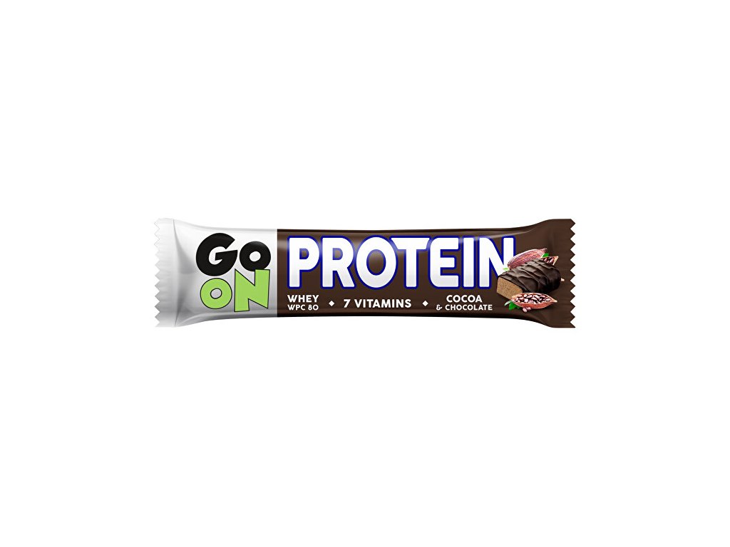 GO ON Proteinová tyčinka s příchutí kakaa 50g