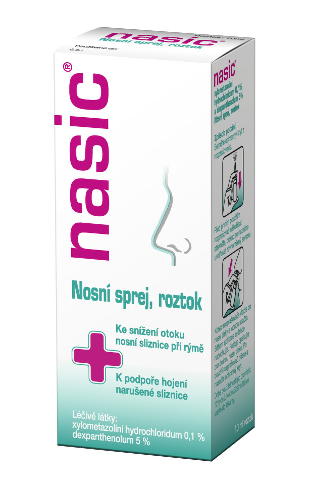 NASIC 1MG/ML+50MG/ML nosní podání sprej, roztok 1X10ML II