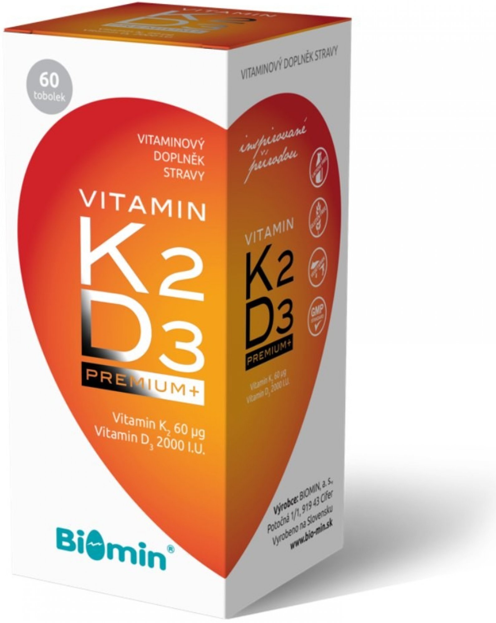 Biomin Vitamin K2 + D3 Protect 60 kapslí