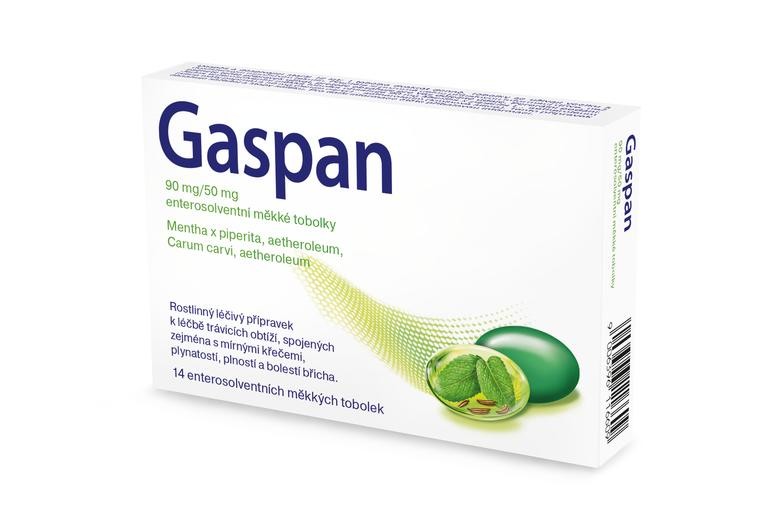 GASPAN 90MG/50MG enterosolventní měkké tobolky 14