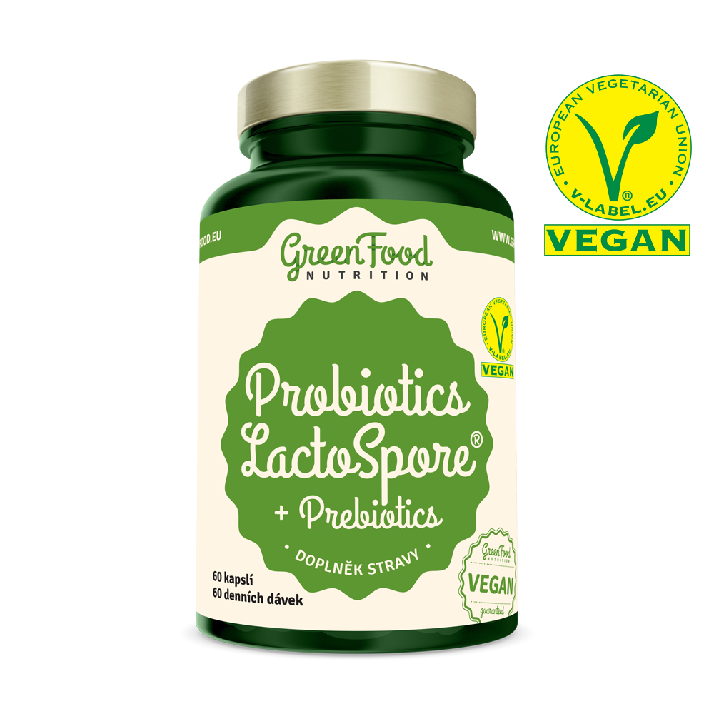 GreenFood Probiotika LactoSpore + Prebiotics 60 kapslí