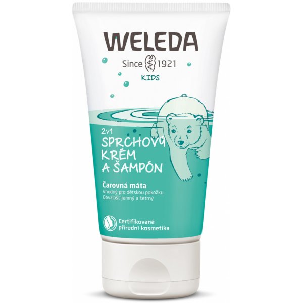 WELEDA 2v1 sprch.krém a šampon Čarovná máta 150ml