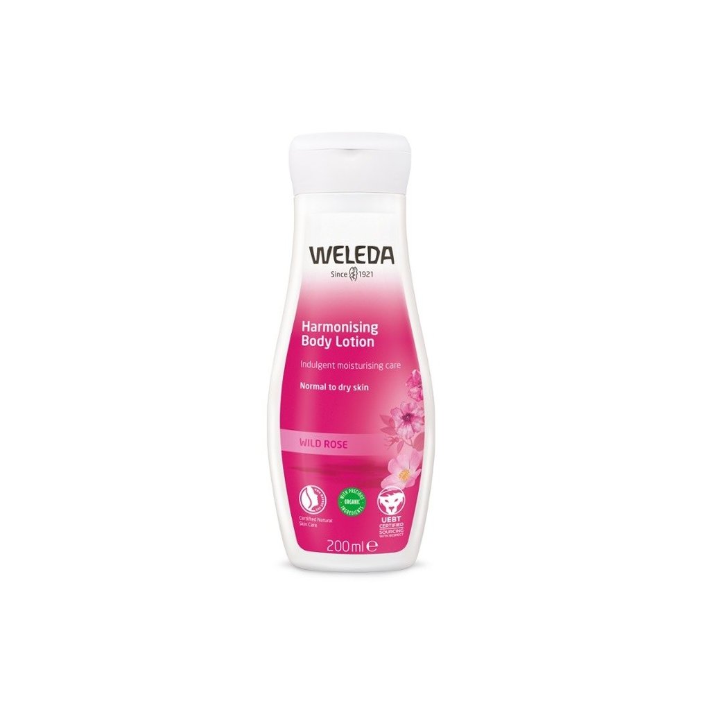 Weleda Růžové pěsticí tělové mléko 200 ml