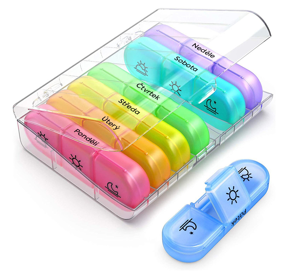 SimplyMed Dávkovač léků týdenní 21010-Horizont