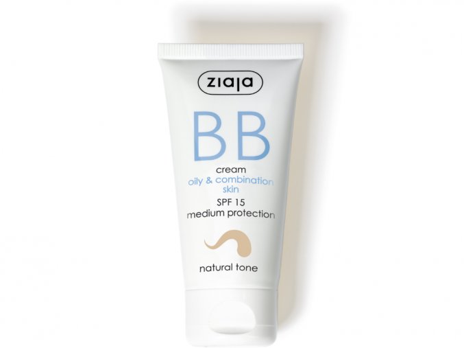 Ziaja BB Cream Oily and Mixed Skin bb krém pro mastnou a smíšenou pleť SPF15 Natural 50 ml