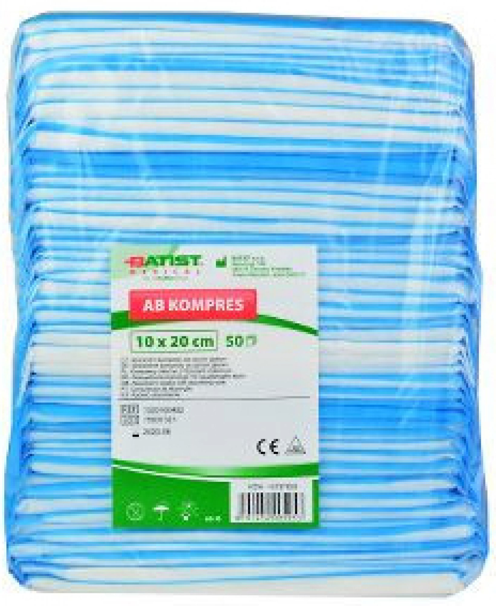 AB KOMPRES 10x20cm nesterilní 50ks