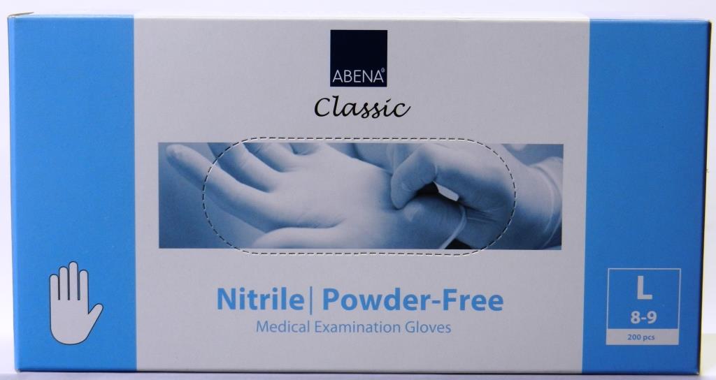 Abena Nitrilové nepudrované bílé 200 ks