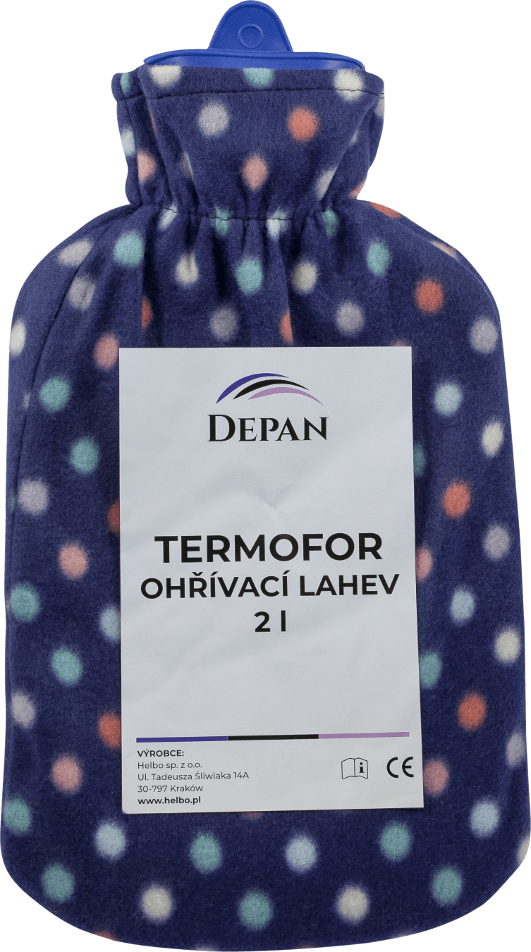 Depan Termofor s pleteným obalem 2l.