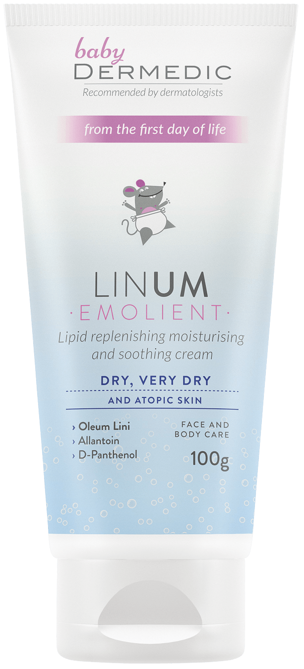 Linum Emolient Baby krém s lipidy pro děti 100 g doprodej