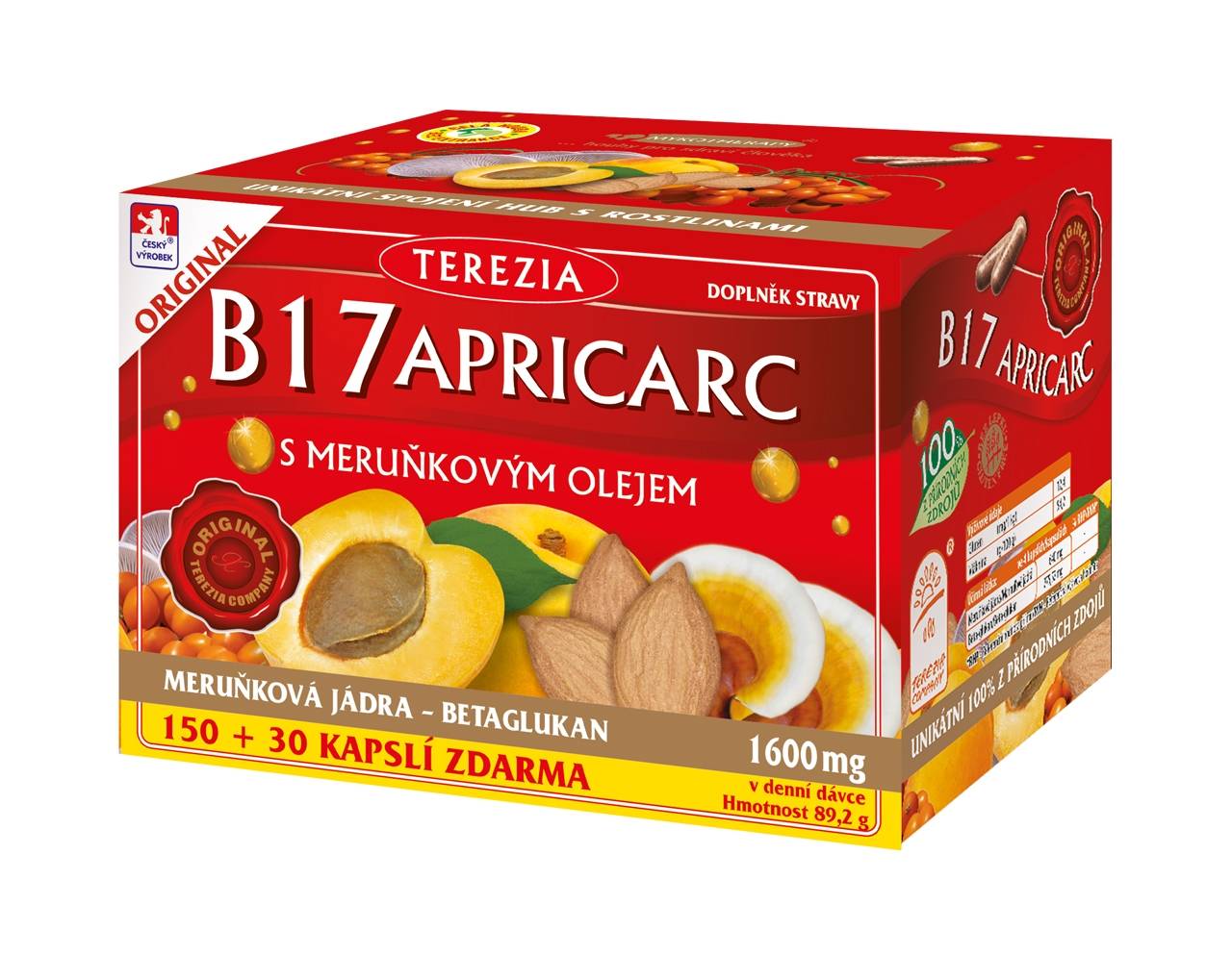 Terezia Company B17 APRICARC s meruň.olejem 150+30 kapslí