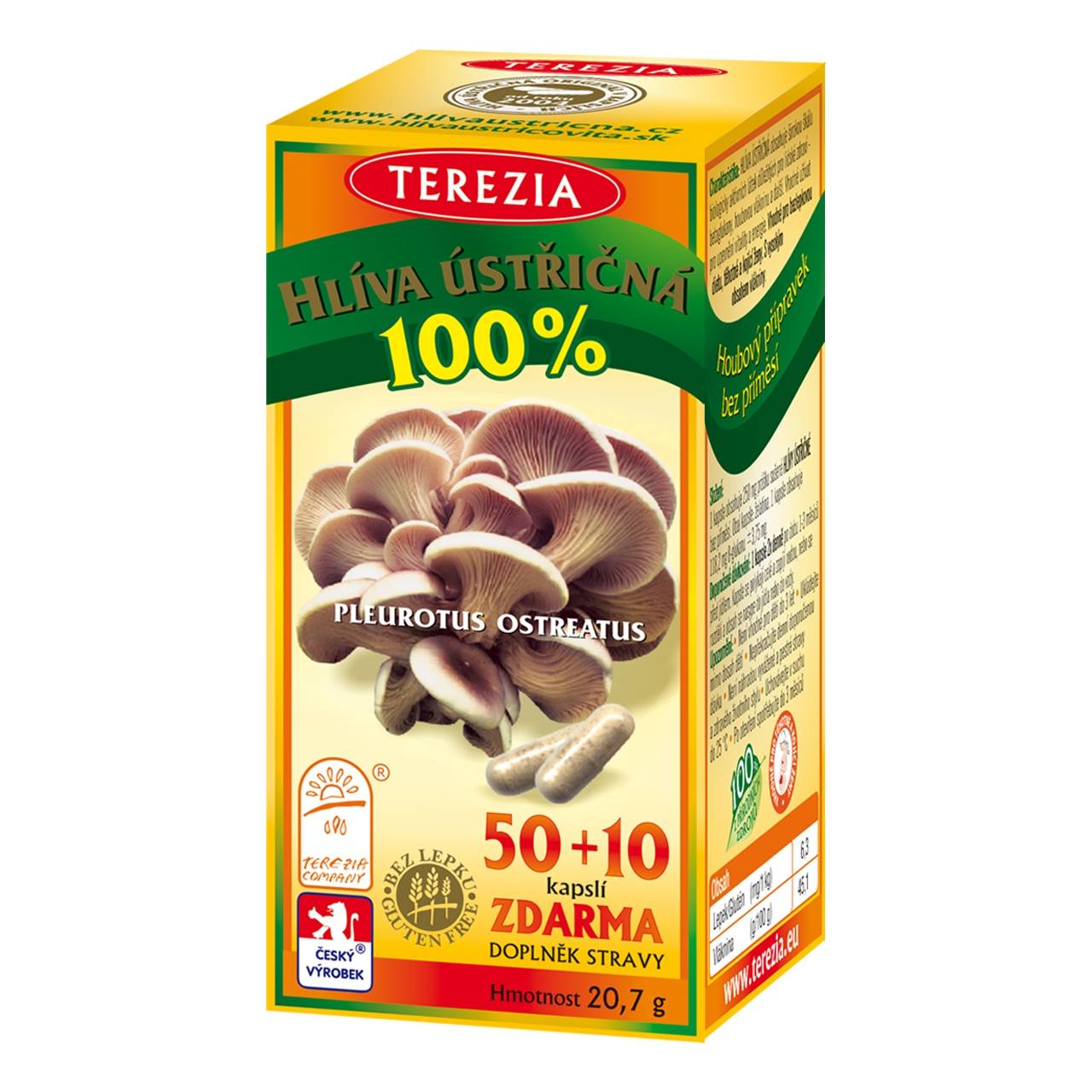 Terezia Company Hlíva ústřičná 60 tablet