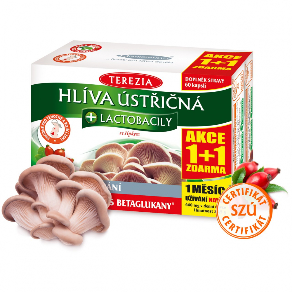 Terezia Company Hlíva ústřičná s lactobacily 120 tablet