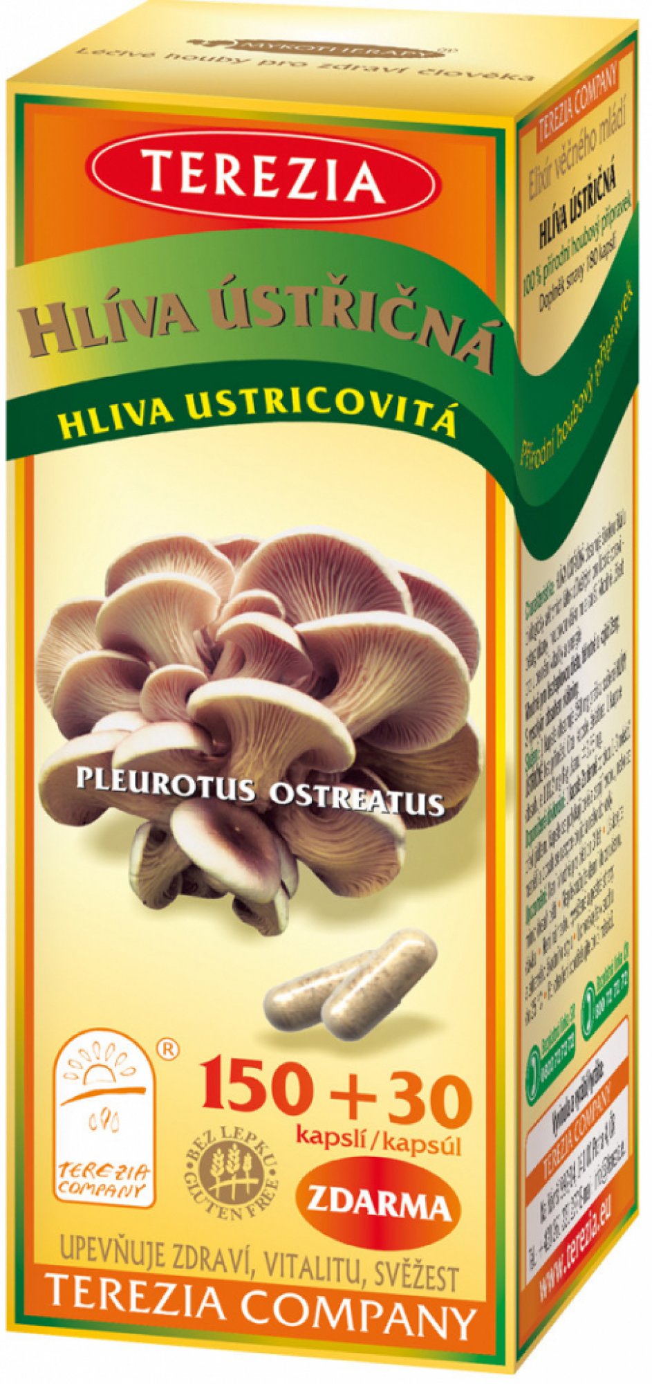 Terezia 100% Hlíva ústřičná 180 kapslí
