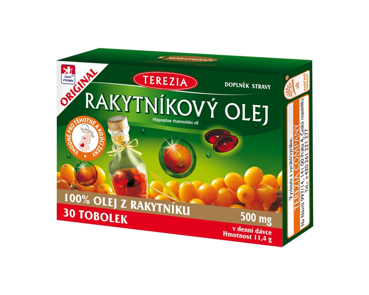 Terezia Rakytníkový olej 100% 30 tobolek