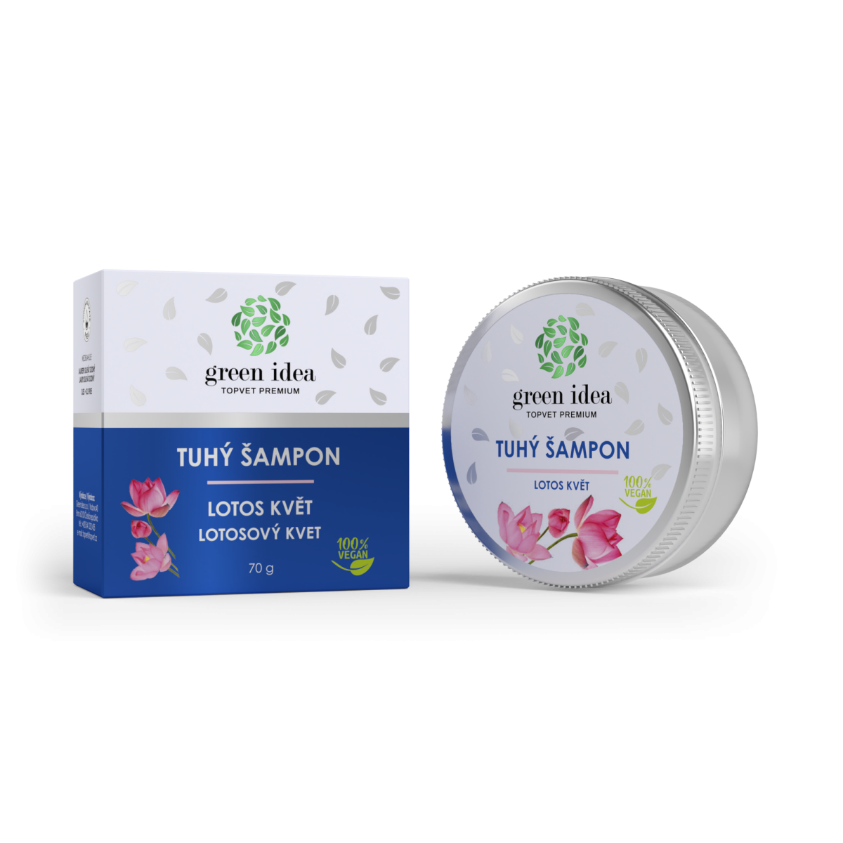 Green Idea Šampon tuhý Lotos květ 70 g