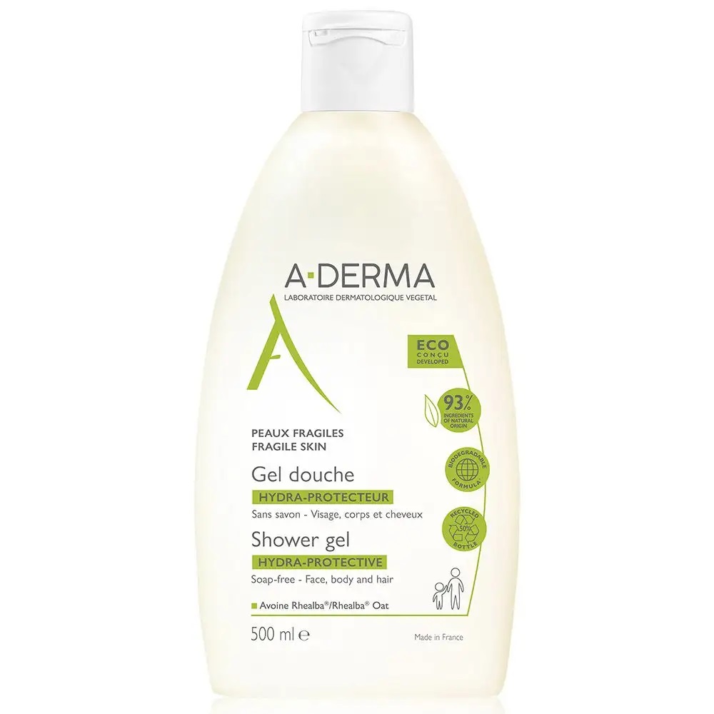 A-Derma Hydra-Protective hydratační sprchový gel 500 ml
