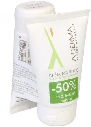 A-Derma Creme Mains regenerační krém na ruce 2 x 50 ml