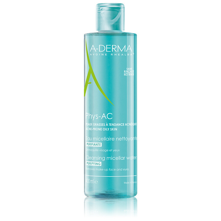 A-Derma Phys-AC čistící micelární voda 400 ml