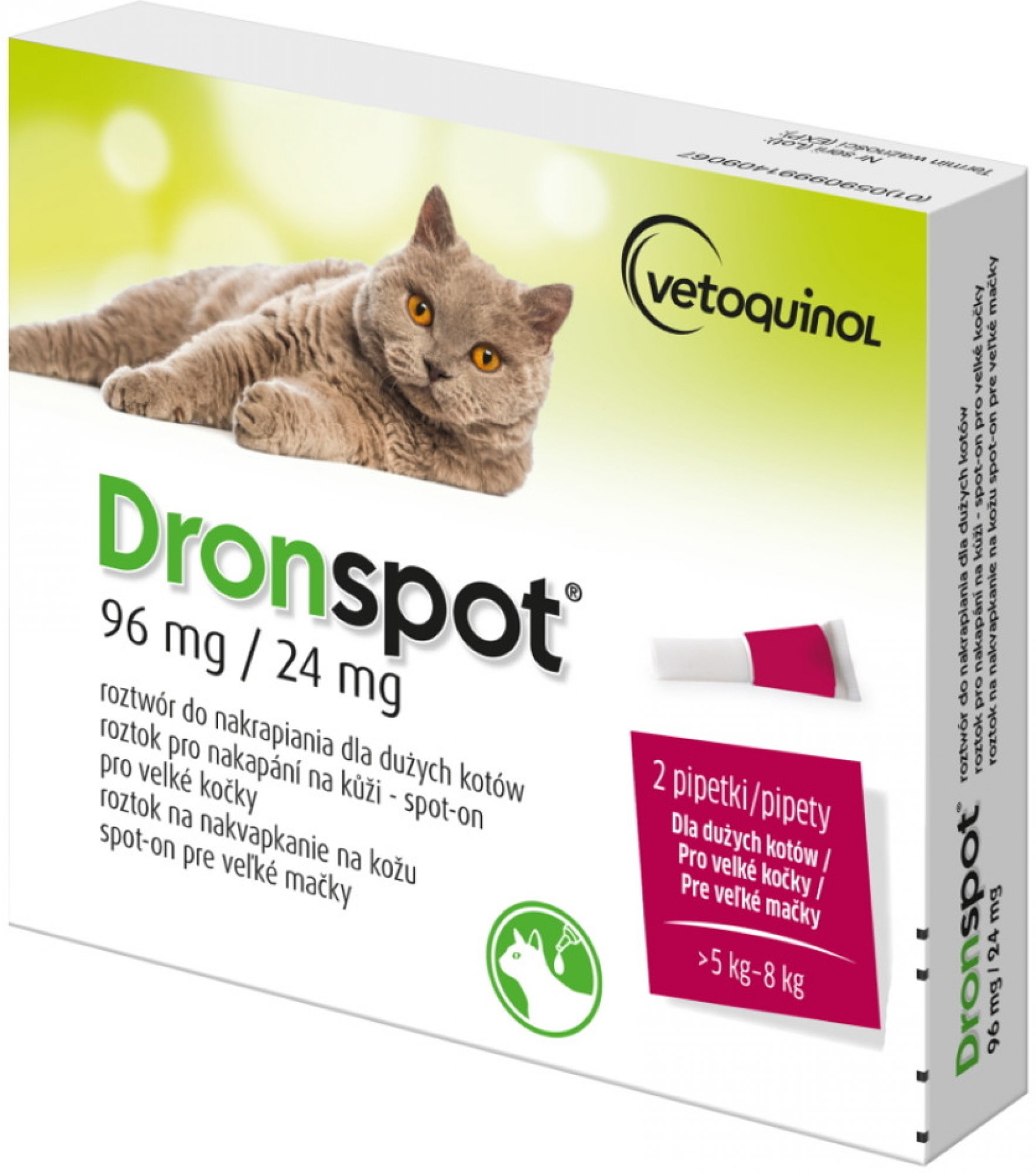 Dronspot Spot-on Cat 96 / 24 mg 2 x 1,12 ml