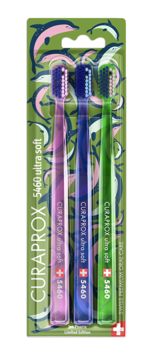 CS Ultra Soft 5460 3-pack SUMMER Dolphin barva: růžová + modrá + zelená