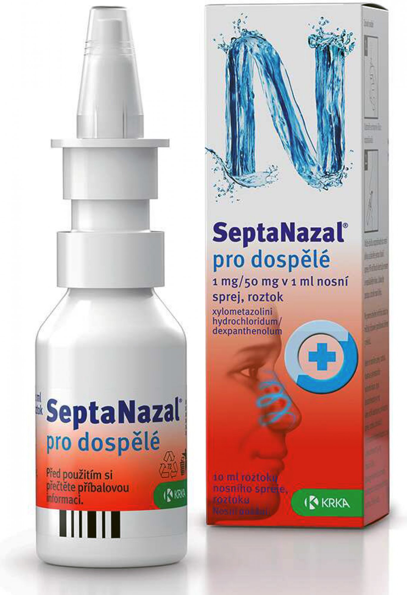SEPTANAZAL PRO DOSPĚLÉ NAS 1MG/ML+50MG/ML NAS SPR SOL 1X10ML