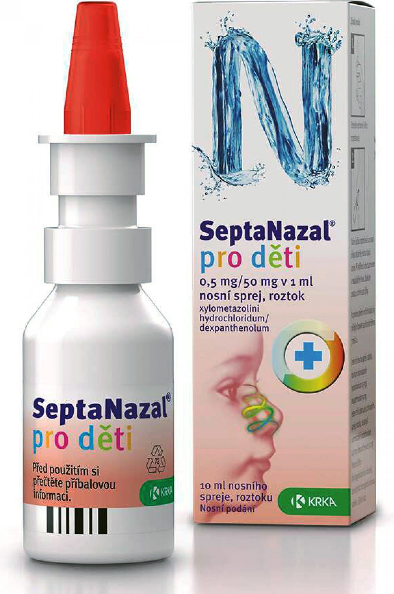 SEPTANAZAL PRO DĚTI NAS 0,5MG/ML+50MG/ML NAS SPR SOL 1X10ML