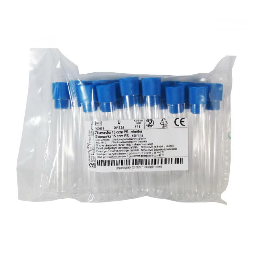 Zkumavka 15 ccm PS - STERILNÍ 20KS/400915