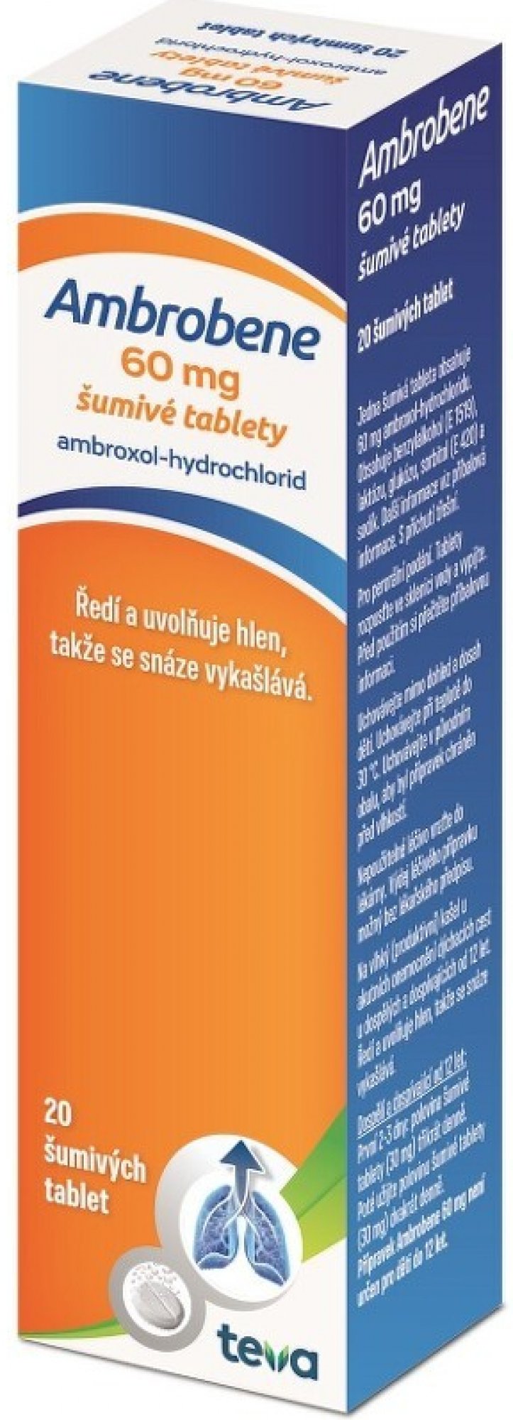 AMBROBENE 60MG TBL EFF 20
