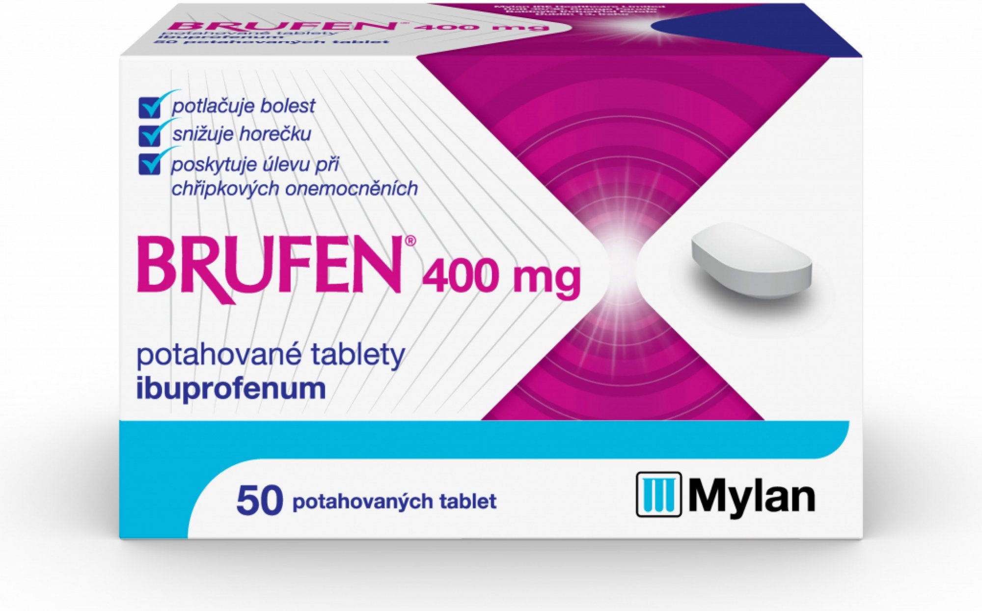 BRUFEN POR 400MG TBL FLM 50 II