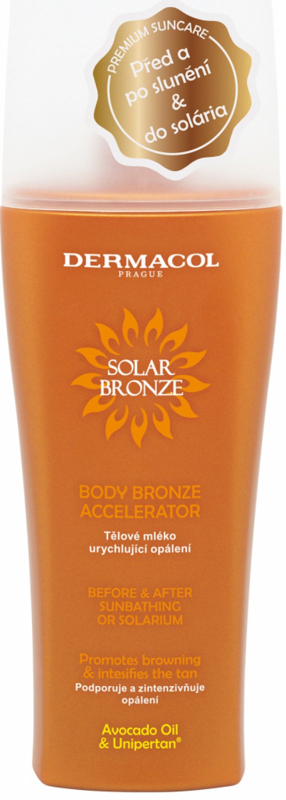 Dermacol Solar Bronze tělové mléko urychlující opalování 200 ml