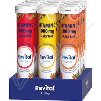 Revital Vitamin C s rakytníkem eff. 20 tablet Název varianty: Příchuť: Jahoda