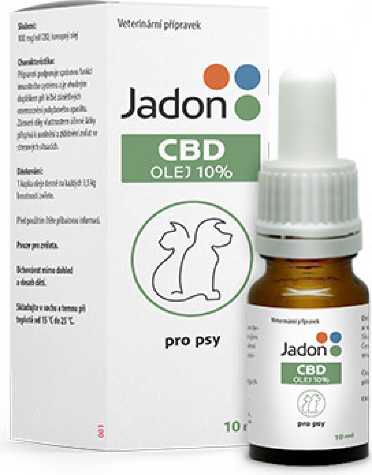 Jadon CBD olej pro psy 10% 10 ml