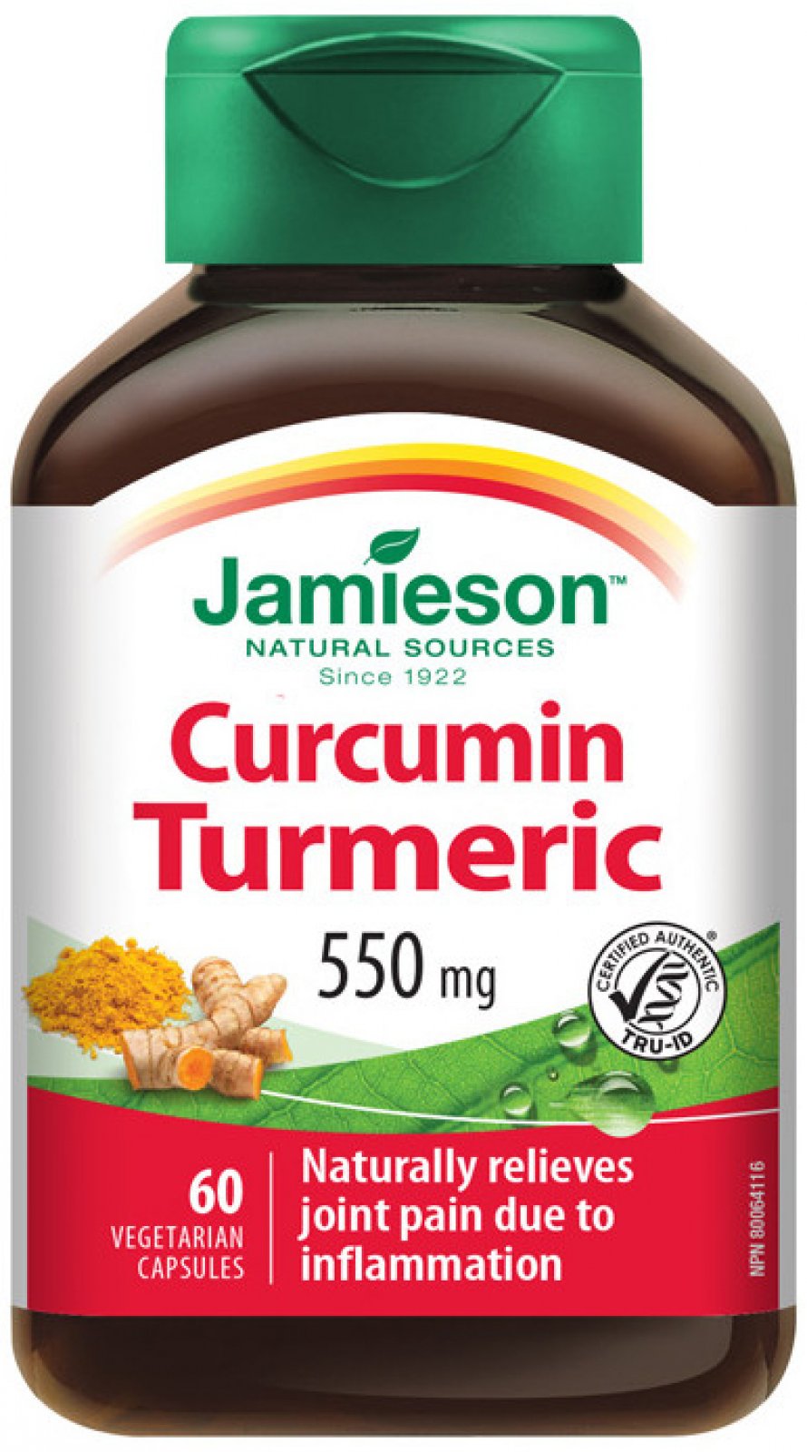 Jamieson Kurkumín 550 mg 60 kapslí