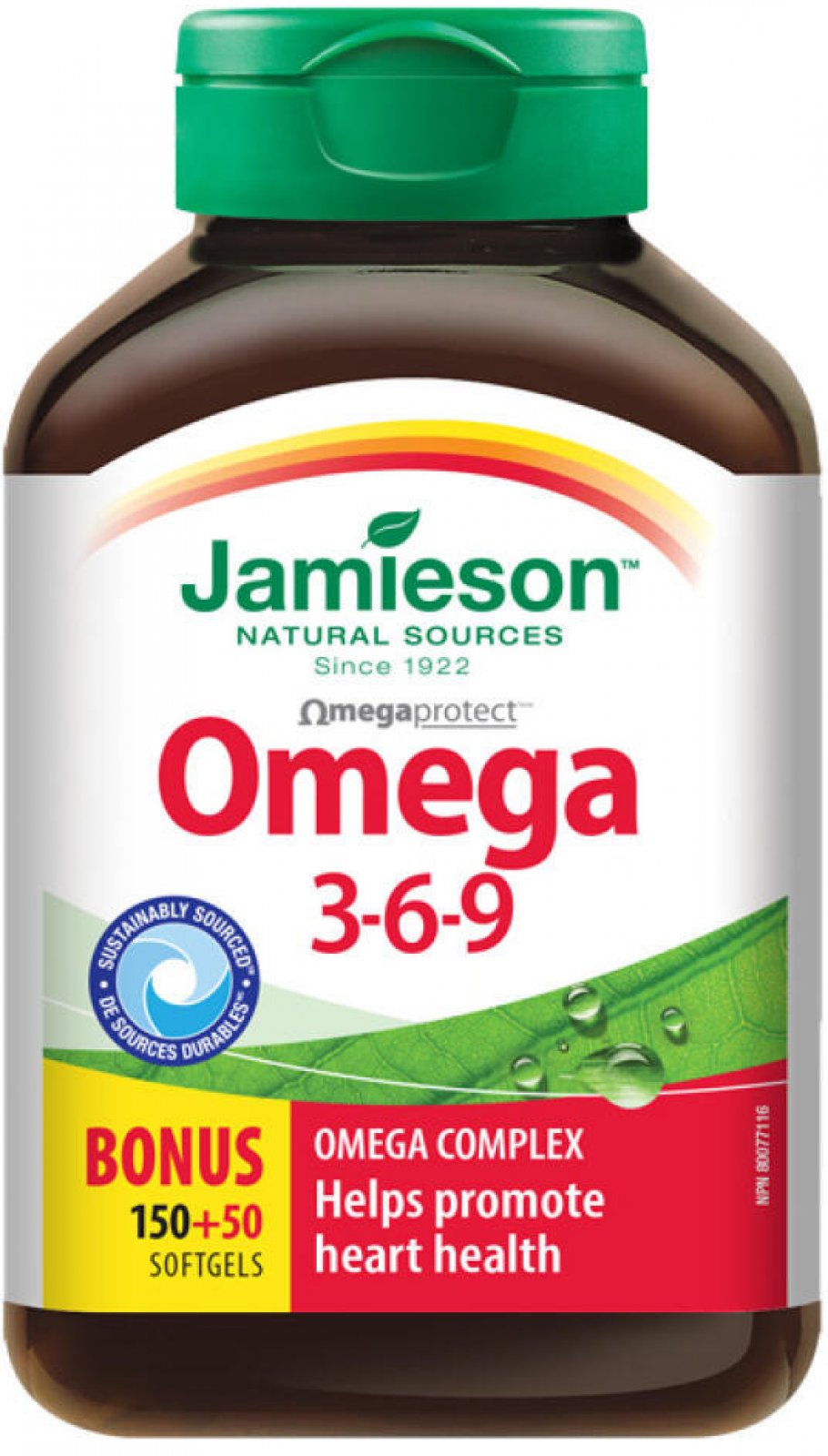 Jamieson Omega 3-6-9 1200 mg 150+50 kapslí